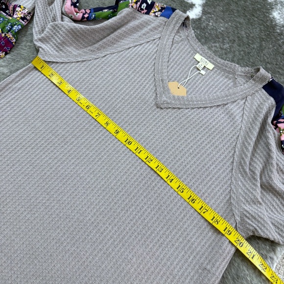 NWT Kori Waffle Knit Boho Top - Picture 11 of 11